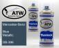 Preview: Mercedes-Benz, Blue Metallic, DB-396: 400ml Sprühdose + 400ml Klarlack - Set, von ATW Autoteile West.